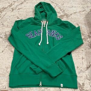 47 Brand Green Seahawks Zip-Up Hoodie Women’s